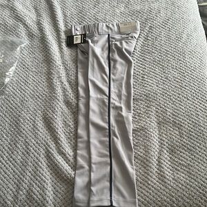Youth Small Grey Rival (Piped) Easton Baseball Pants